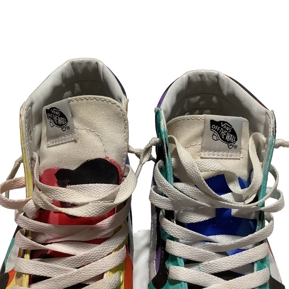 Vans Custom Multi Color Camo Sk8 Hi - Size 9.5 - image 6